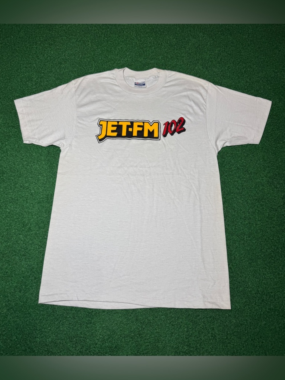 Jet FM 102 Vintage Radio Music Rock N Roll 80s 90s M/L 20x29 50/50 T Shirt